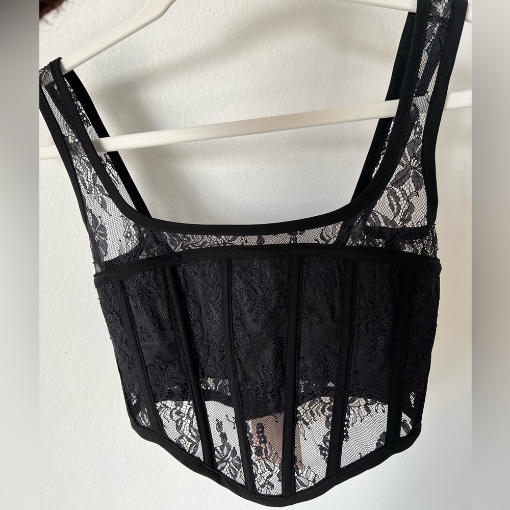 Meshki lace corset top